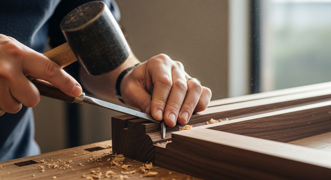 Craftsman working on fit-out