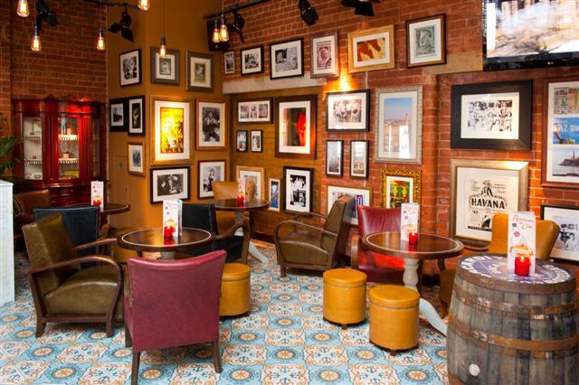 Revolution de Cuba Sheffield — completed high-volume bar interior