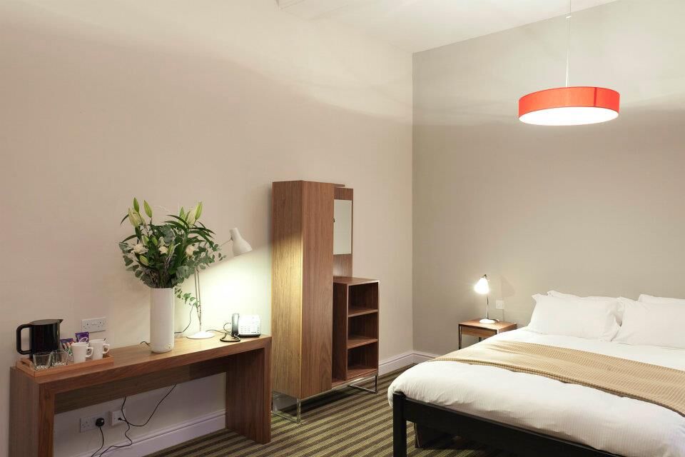 The Blue Boar Hotel — bedroom corridor and door-set installation