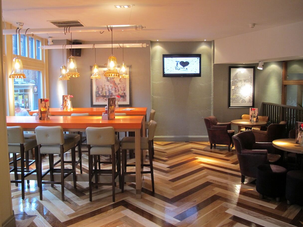 Revolution Macclesfield bar fit-out — bar build with M&E and finishes to brand standard