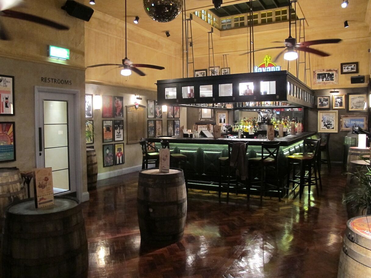 Revolution Macclesfield — bar detail and spirit display