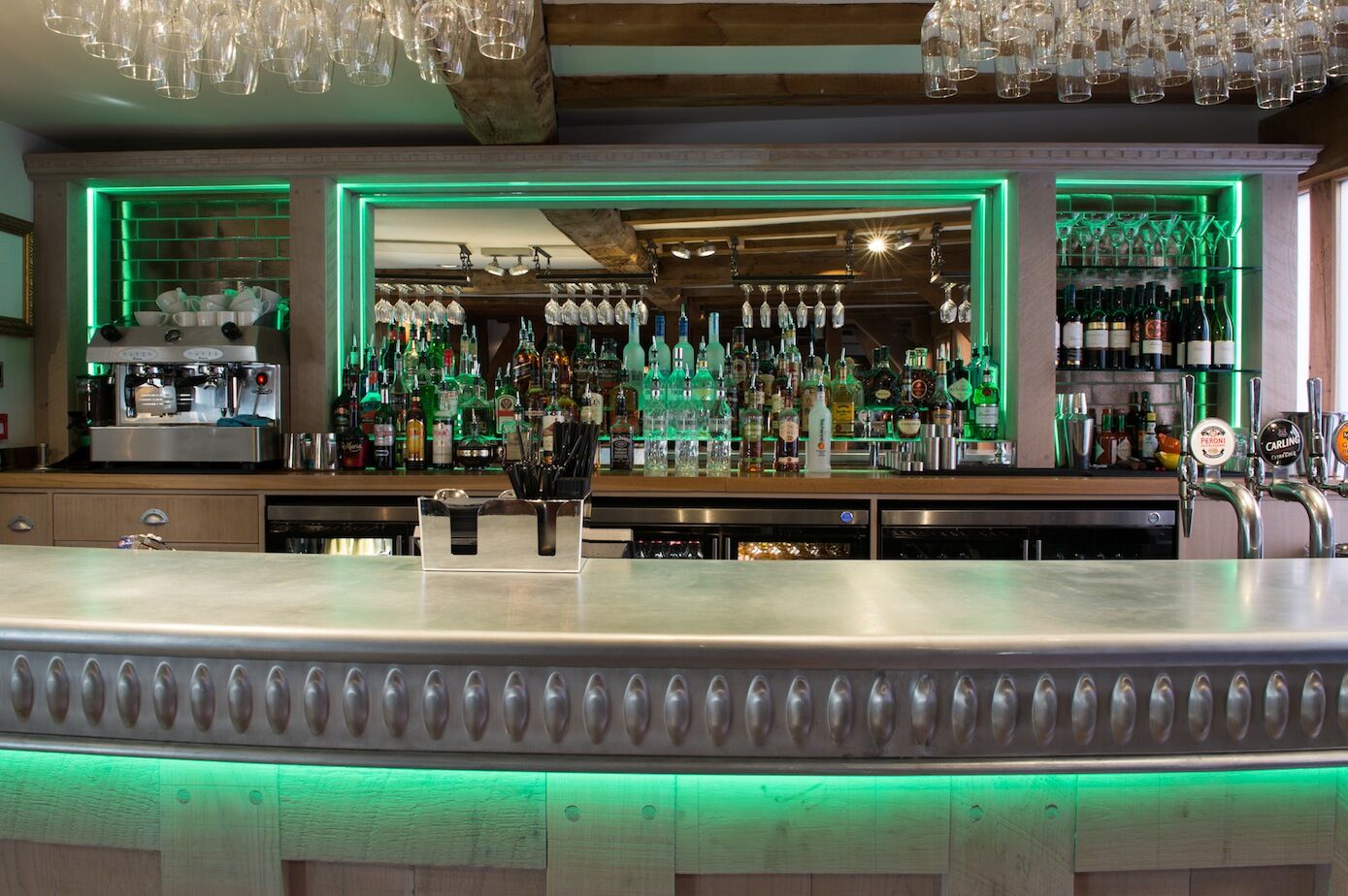 Henry Tudor House Shrewsbury bar and restaurant fit-out — historic timber-framed building interior