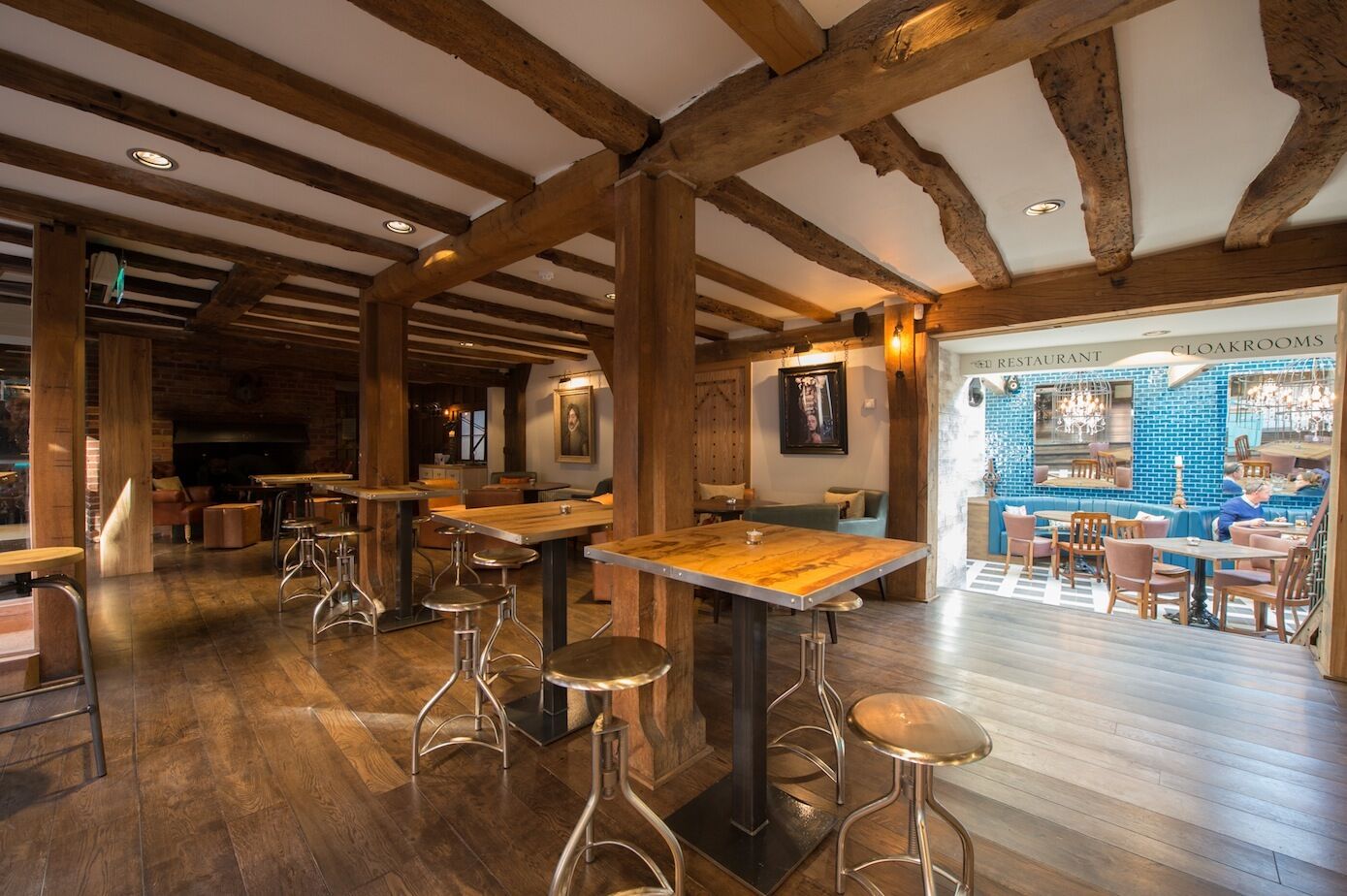 Henry Tudor House Shrewsbury — upper dining floor and mezzanine area