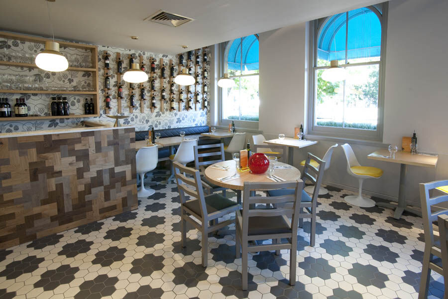 ASK Italian Beckenham restaurant fit-out — brand interior with bespoke joinery and bar