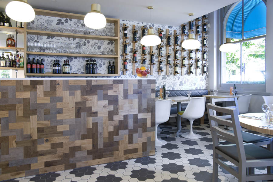 ASK Italian Beckenham — main dining seating and decorative finishes