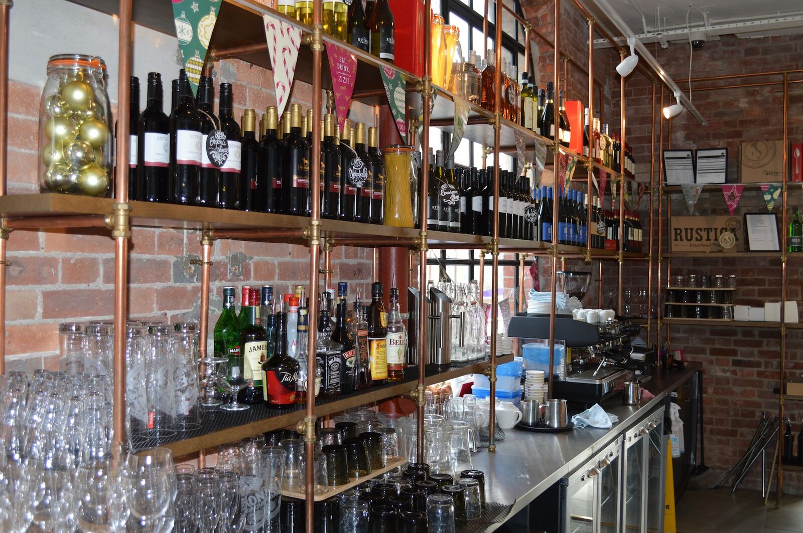 Zizzi Dorchester — completed restaurant interior