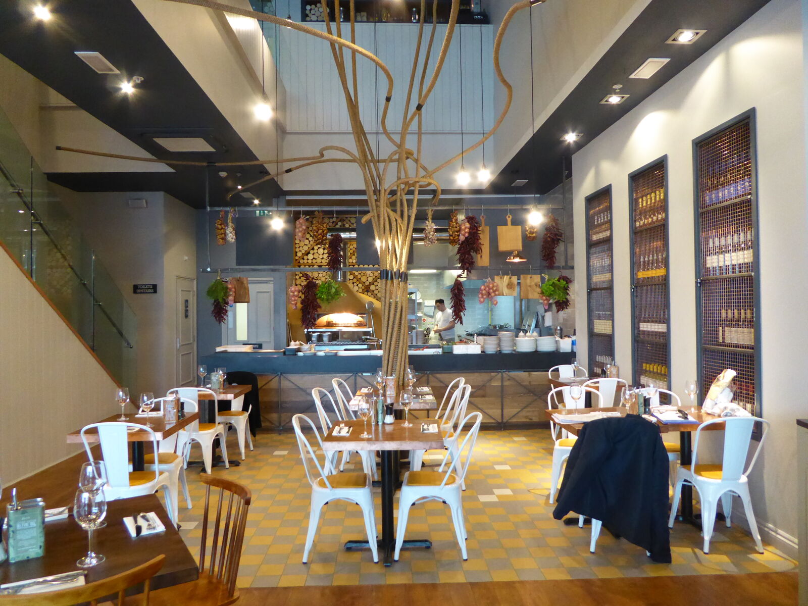 Zizzi Liverpool — completed restaurant interior