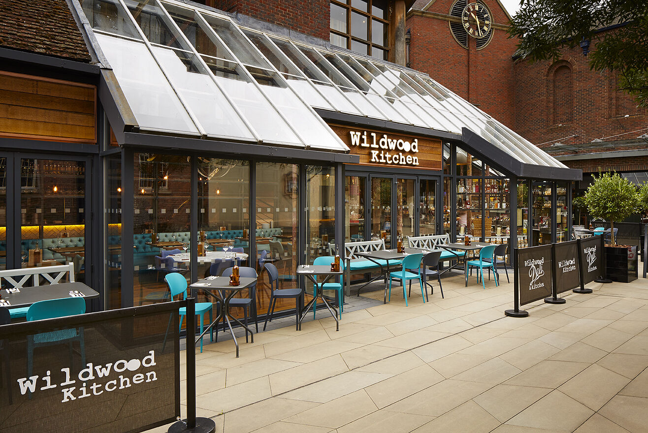 Wildwood Worcester — bar seating and canopy joinery
