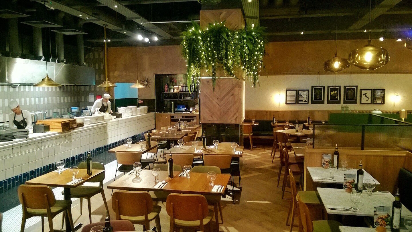 ASK Italian Gateshead Metro Centre restaurant fit-out — front-of-house and bar interior in shopping mall