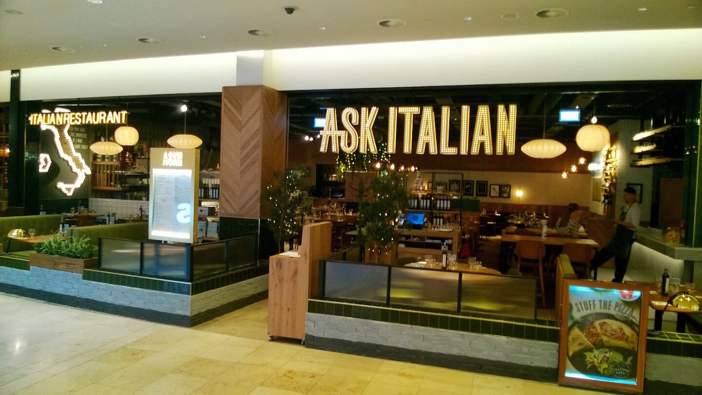 ASK Italian Gateshead — commercial kitchen and service installation