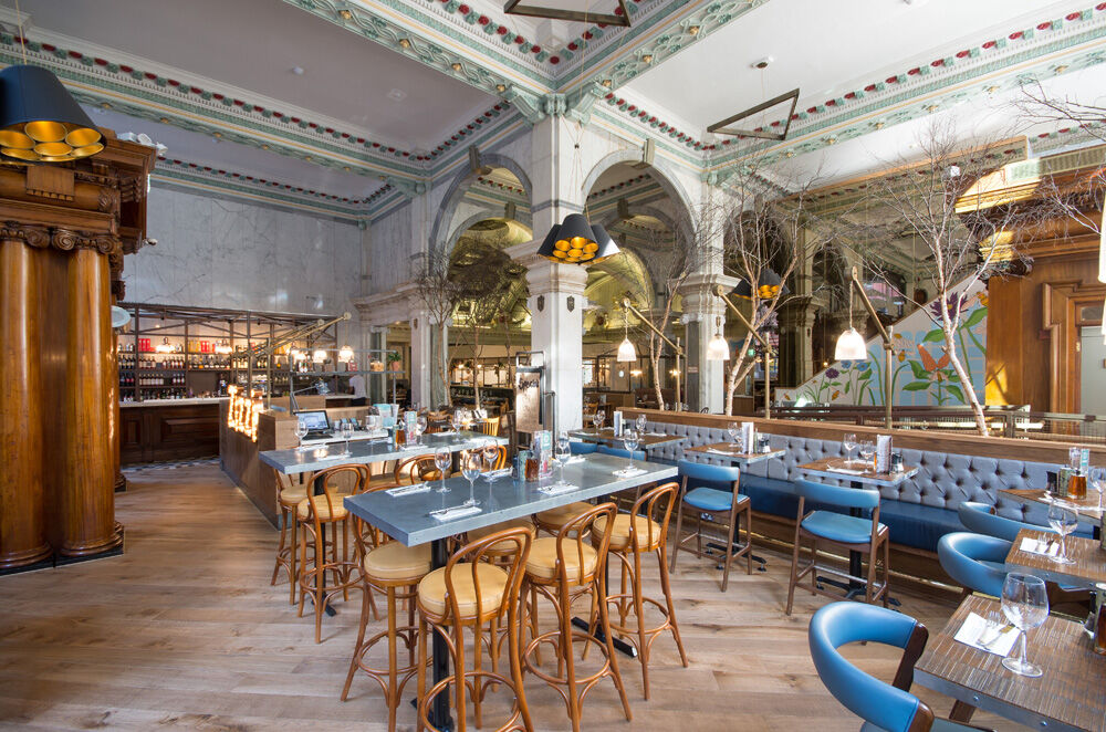 Zizzi King Street Manchester — completed restaurant interior, shortlisted Restaurant & Bar Design Awards 2016