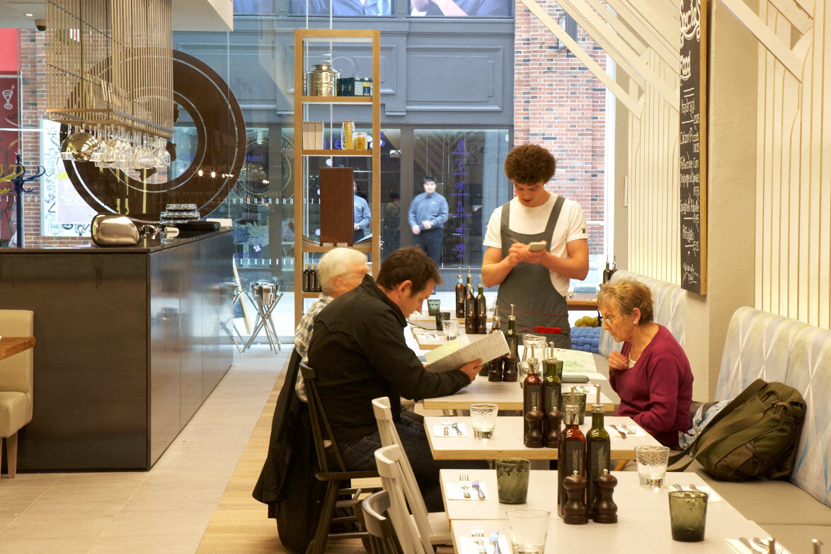 Zizzi The Light Leeds — bespoke restaurant bar and back-bar installation