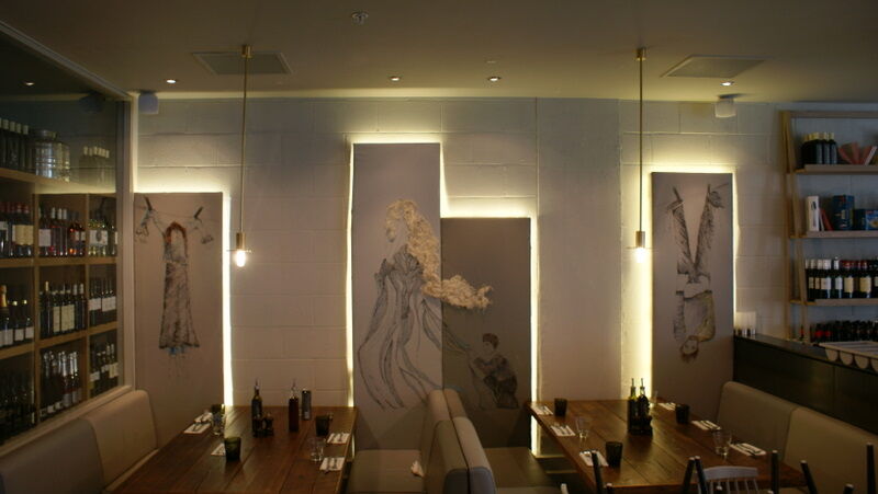 Zizzi The Light Leeds — decorative tile and finish detail from Restaurant & Bar Design Award winning scheme